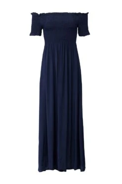 Shirred Top Maxi Dress -Girls Zone D146515 NAVY 5