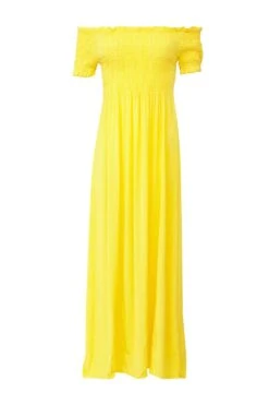 Shirred Top Maxi Dress -Girls Zone D146515 YELLOW 5