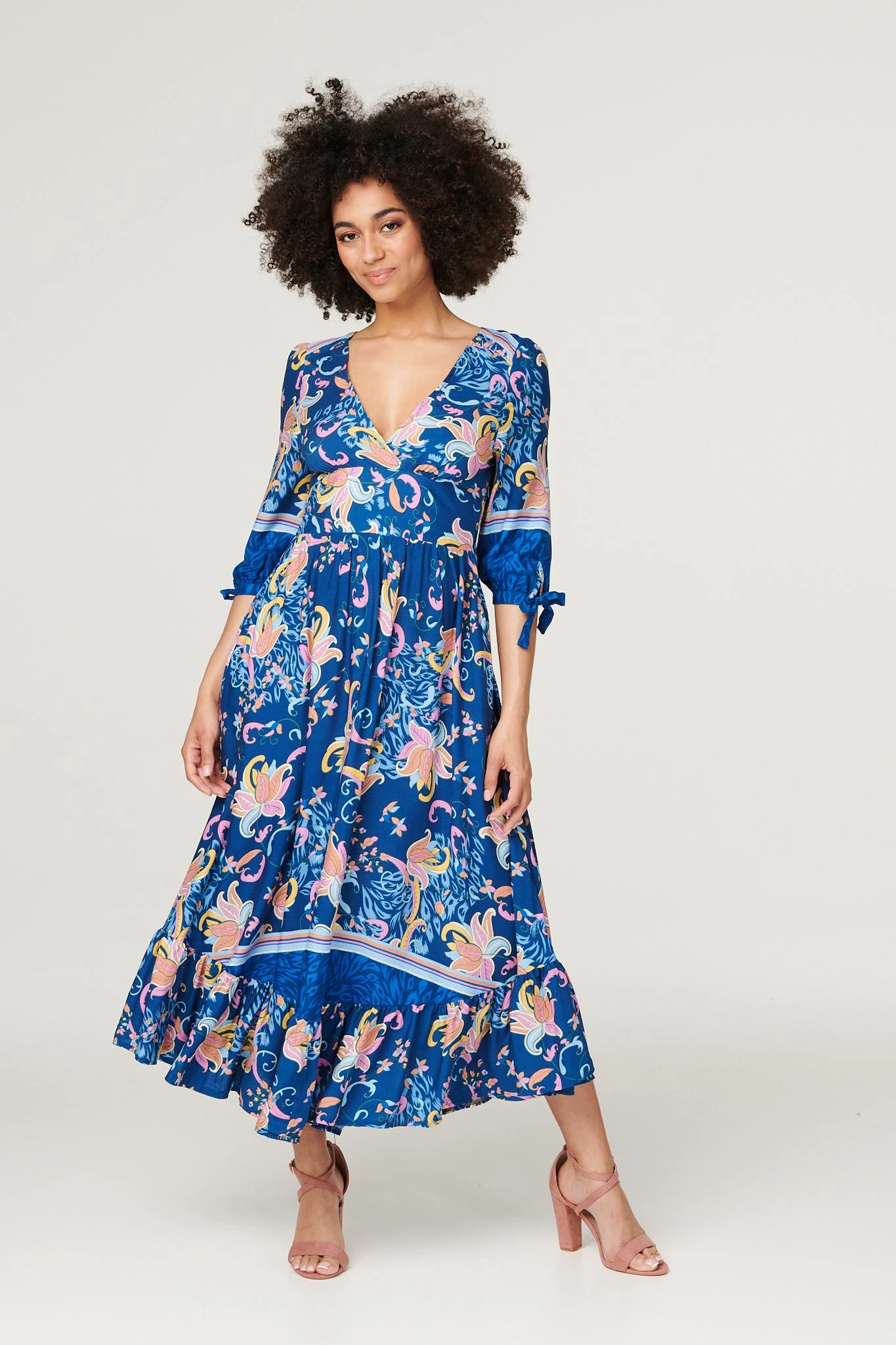Floral Empire Tiered Maxi Dress 1 Floral Empire Tiered Maxi Dress