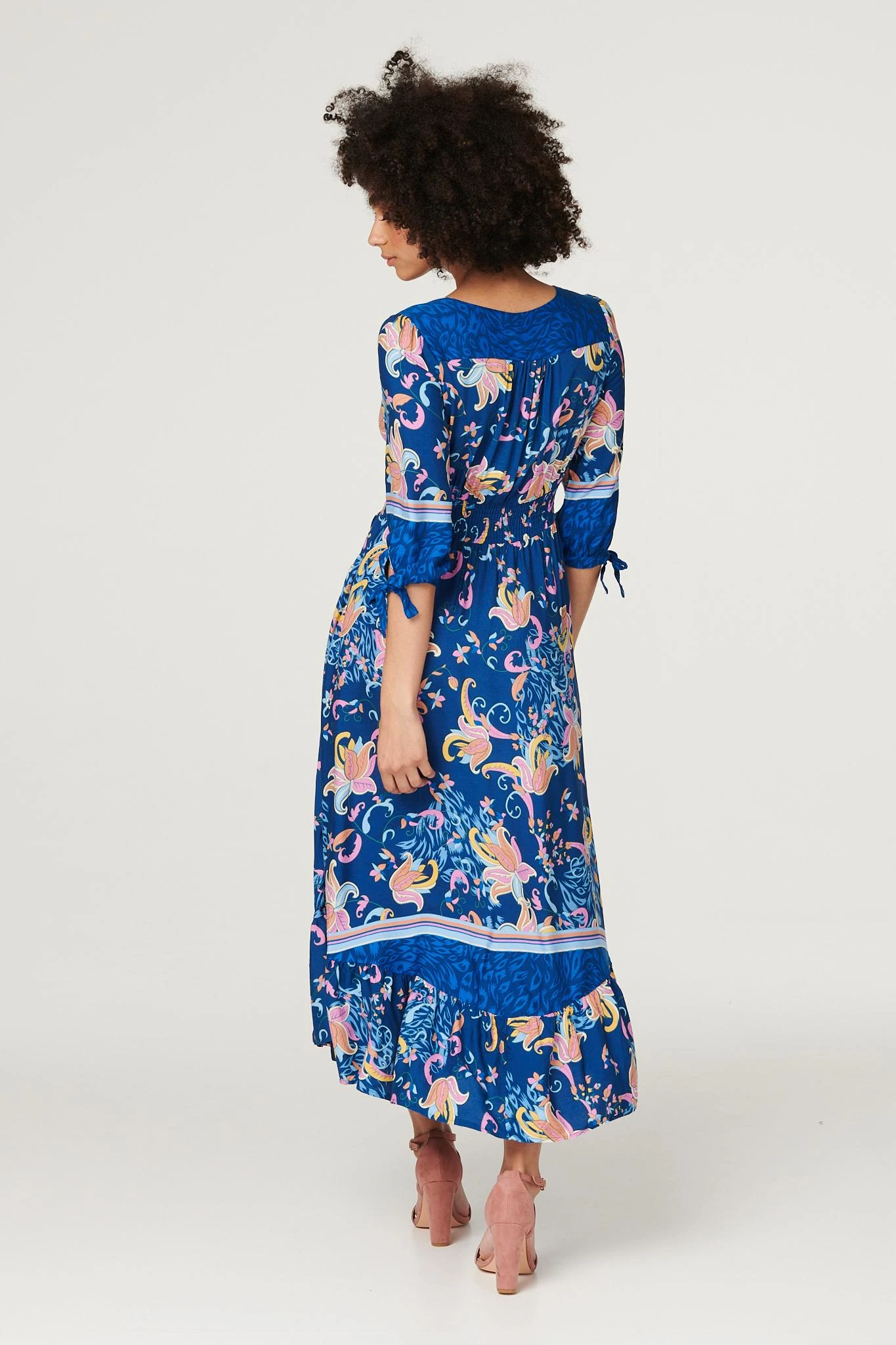 Floral Empire Tiered Maxi Dress 3 Floral Empire Tiered Maxi Dress - Image 3
