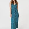 Printed Empire A-Line Maxi Dress