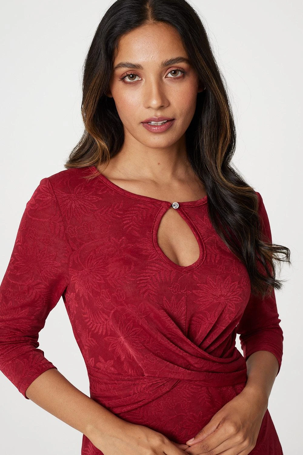 Floral Ruched Front Skater Dress 4 Floral Ruched Front Skater Dress - Image 4