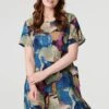 Printed Relaxed Short Dress