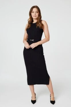 Sleeveless Knit Shift Dress